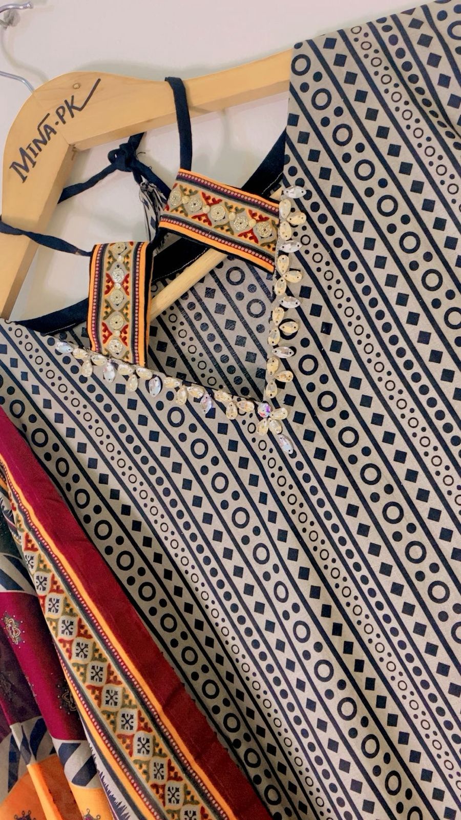 Original Bin Saeed Luxury 3 piece stitched suite