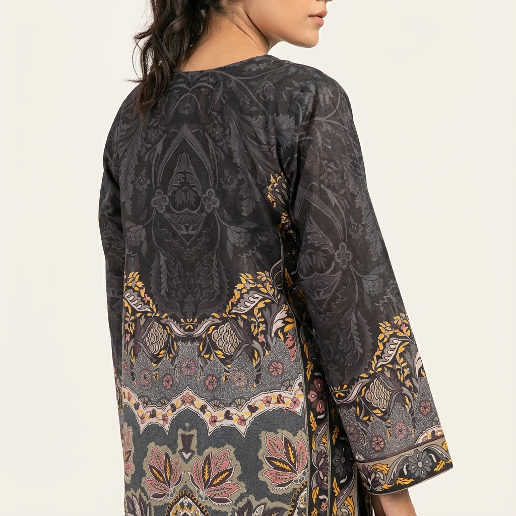 The ethics  brand Midnight Baroque Kurta