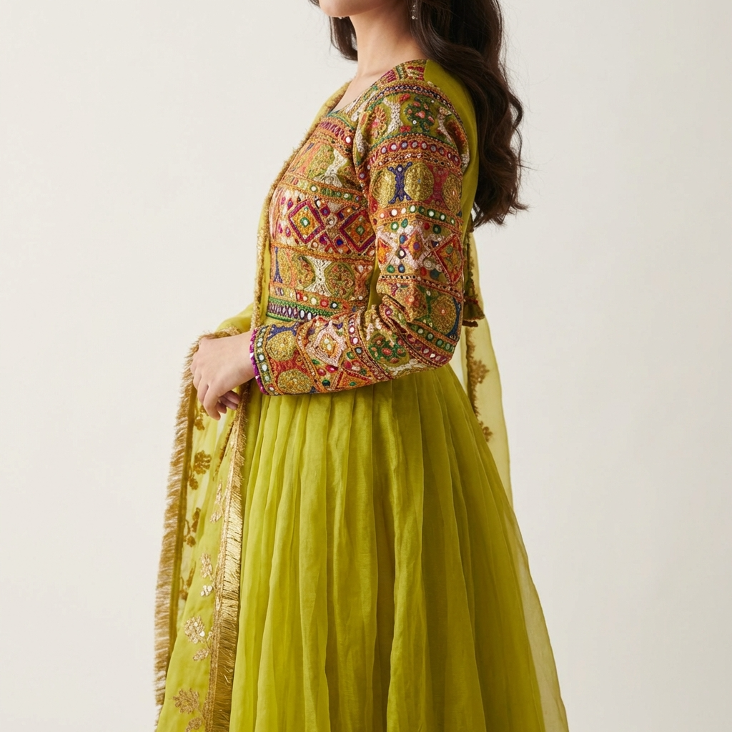 Premium Embroidered hand work totally Lehenga - 3 Piece