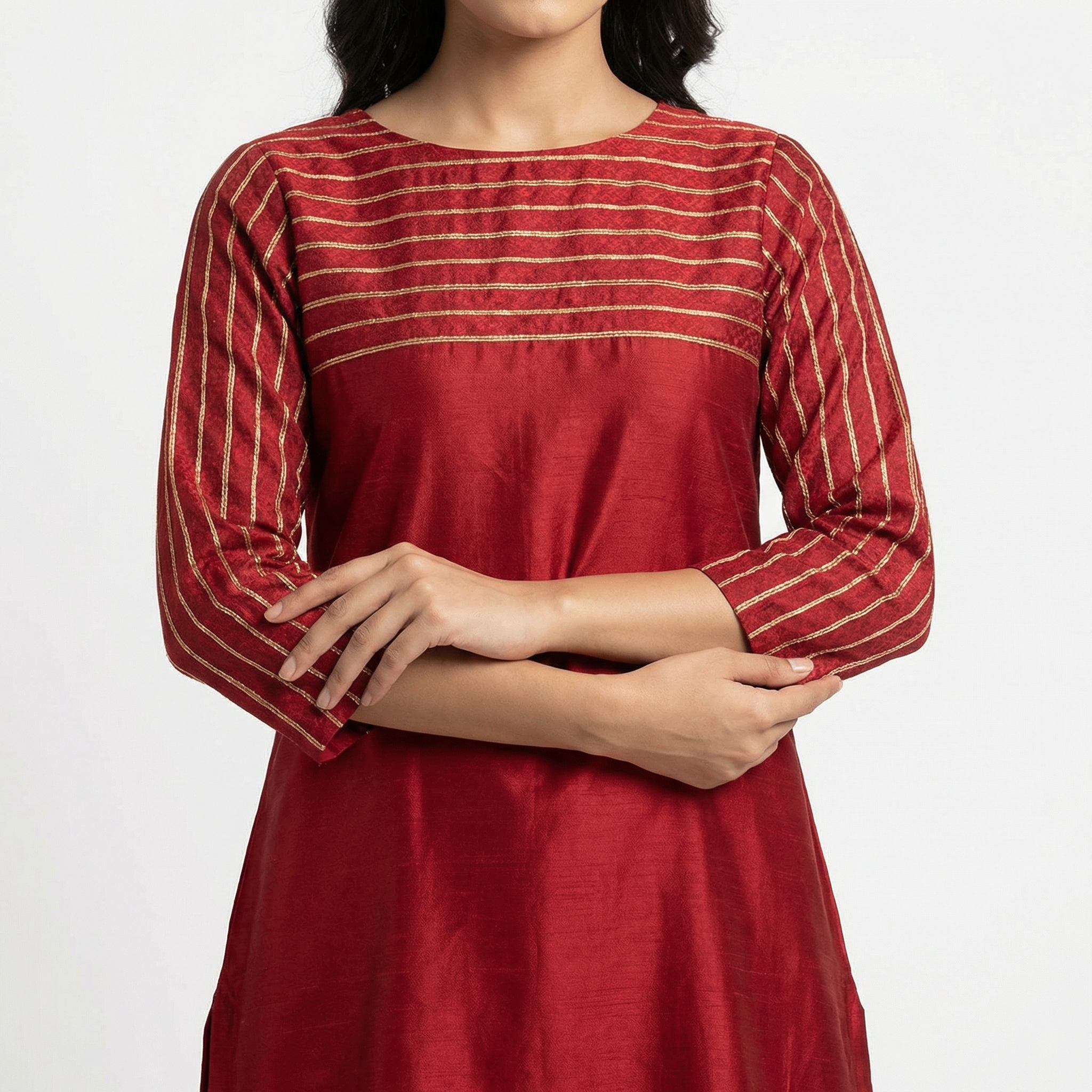 3-piece stitched suit, ready-to-wear Premium branded Rao silk fabric