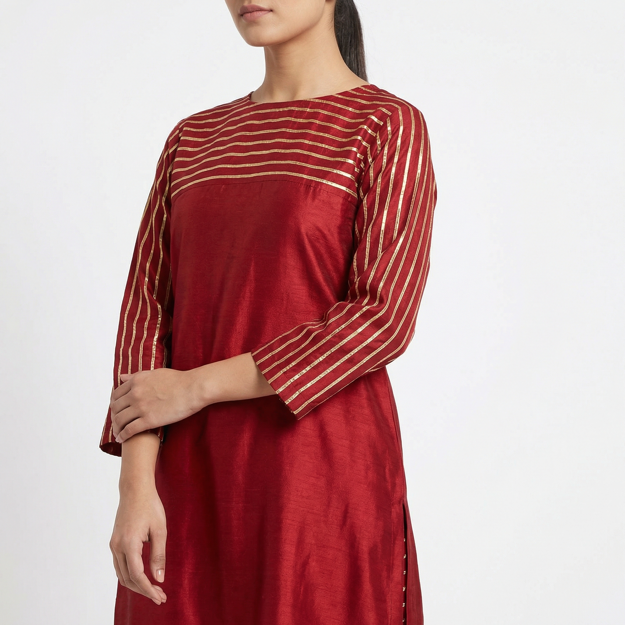 3-piece stitched suit, ready-to-wear Premium branded Rao silk fabric