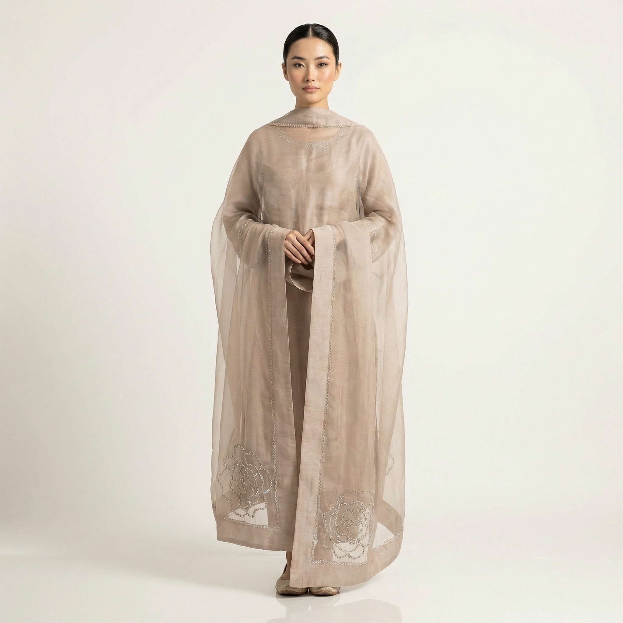 ETHNIC 3-piece stitched suit, ready-to-w