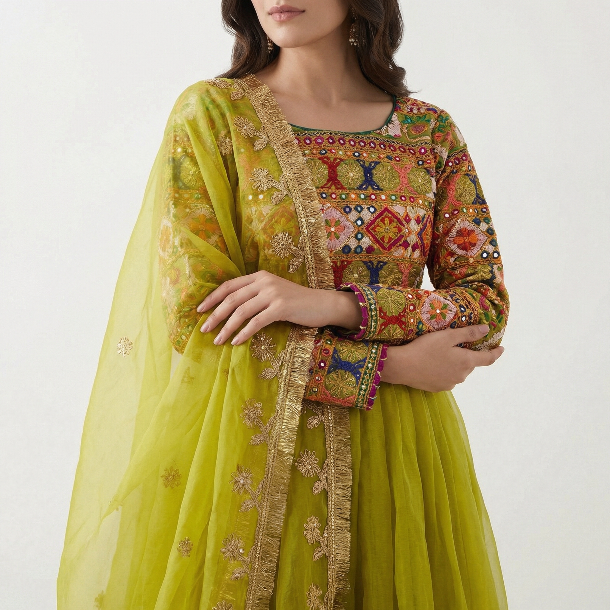 Premium Embroidered hand work totally Lehenga - 3 Piece