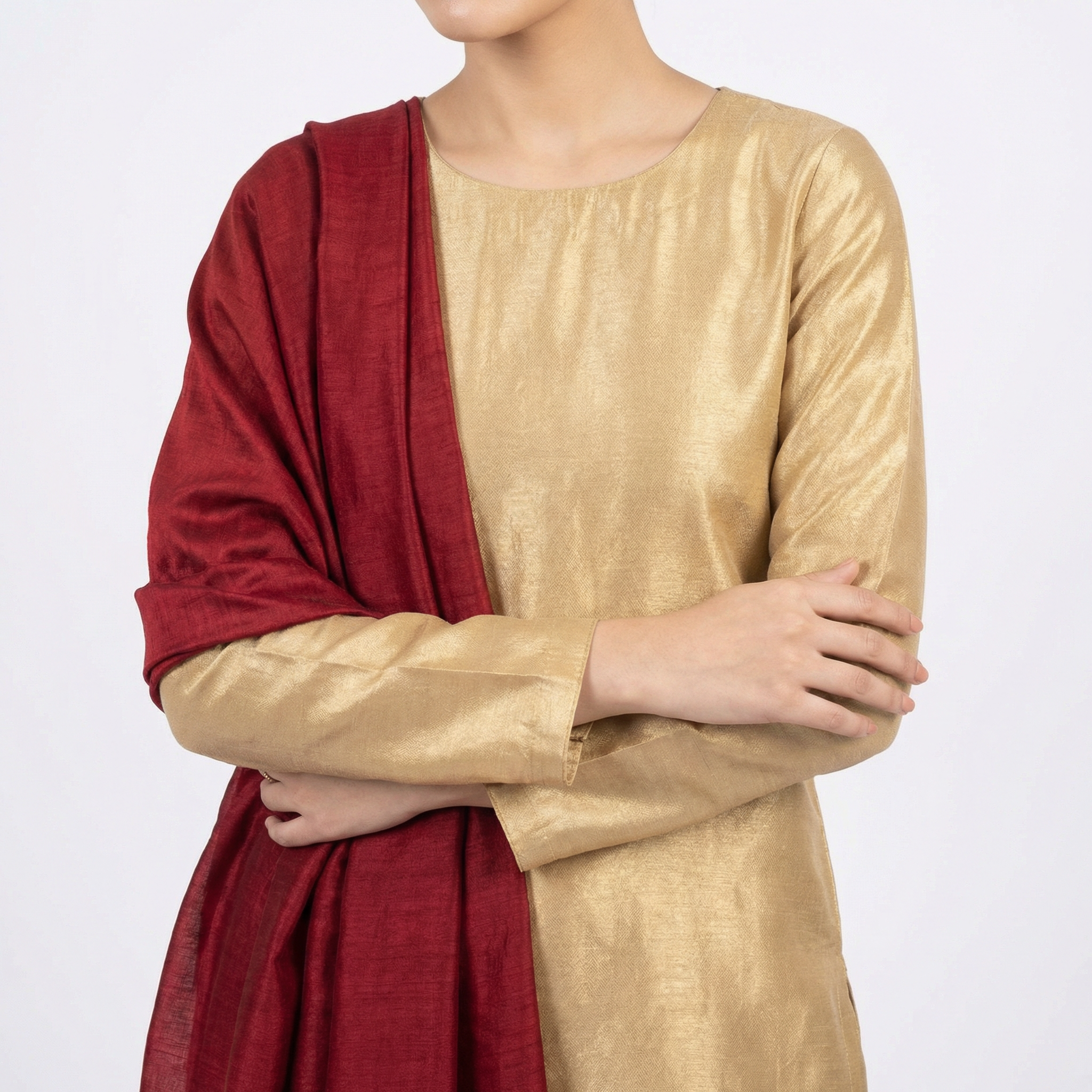 3-piece stitched suit, ready-to-wear Premium branded Rao silk fabric