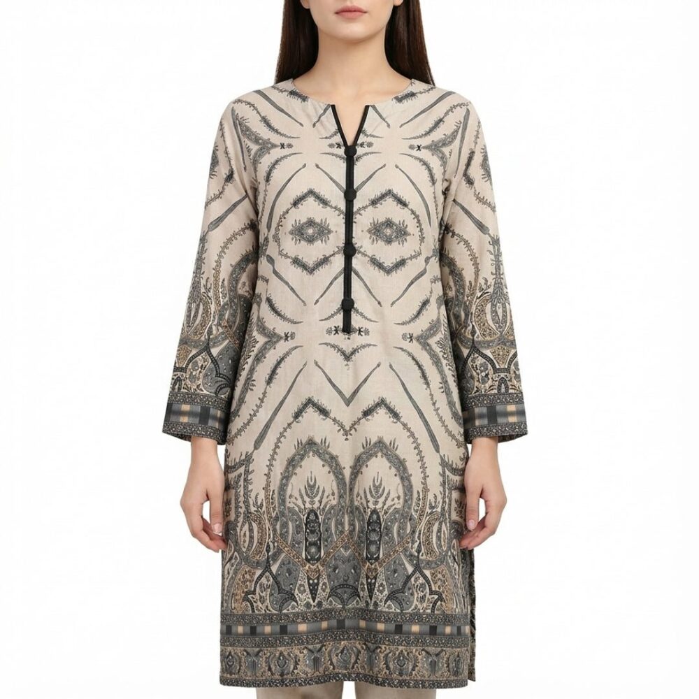 Black Baroque Printed 2-Piece Suit